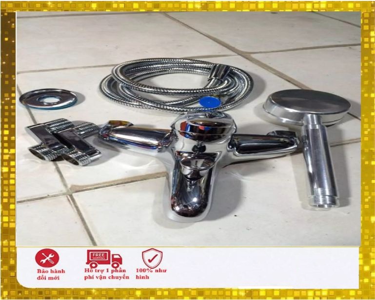 Trọn Bộ Vòi Sen Tắm Nóng Lạnh - Củ Sen + Dây Sen + Bát Sen Tăng Áp