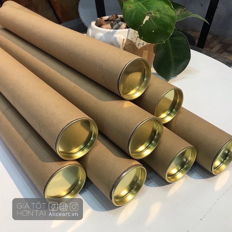 Ống giấy đựng poster đa năng, đựng giấy vẽ a1 a2 a3 a4 sale