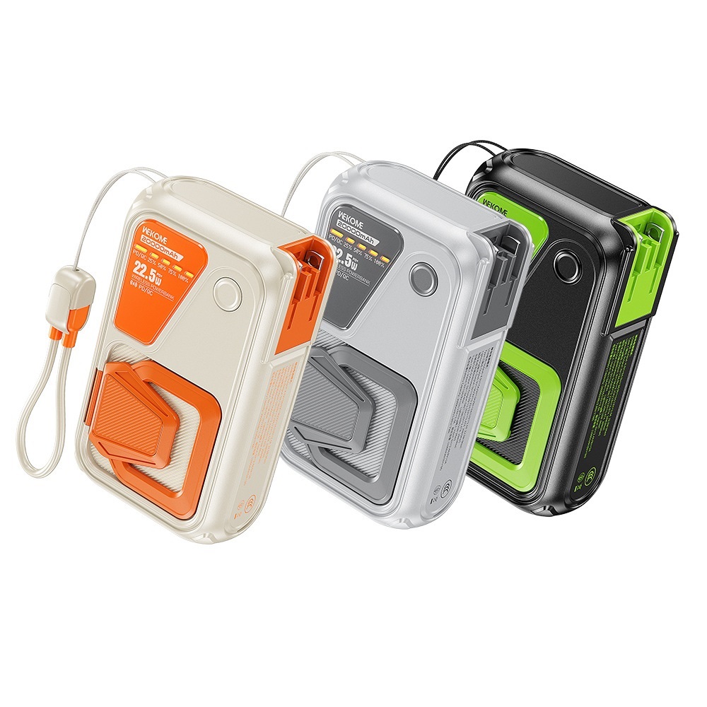 Pin dự phòng không dây Wekome WP-95 20000mAh sạc Wireless 15W / TypeC & LN in 18W, out 20W, có phích cắm sạc - Phụ Kiện 1986