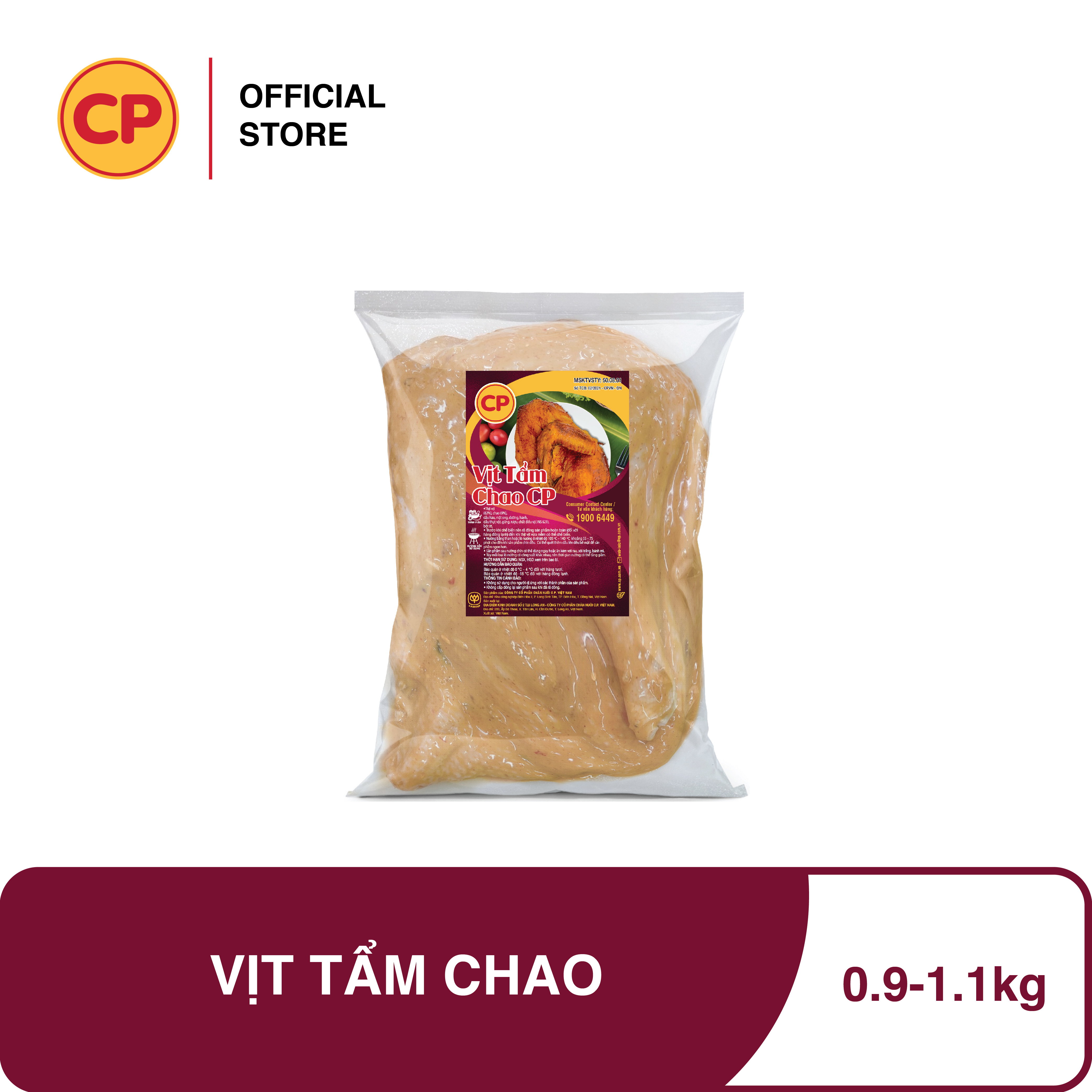 Cp vịt tẩm chao - 0.9-1.1kg - sản phẩm từ vịt cao cấp