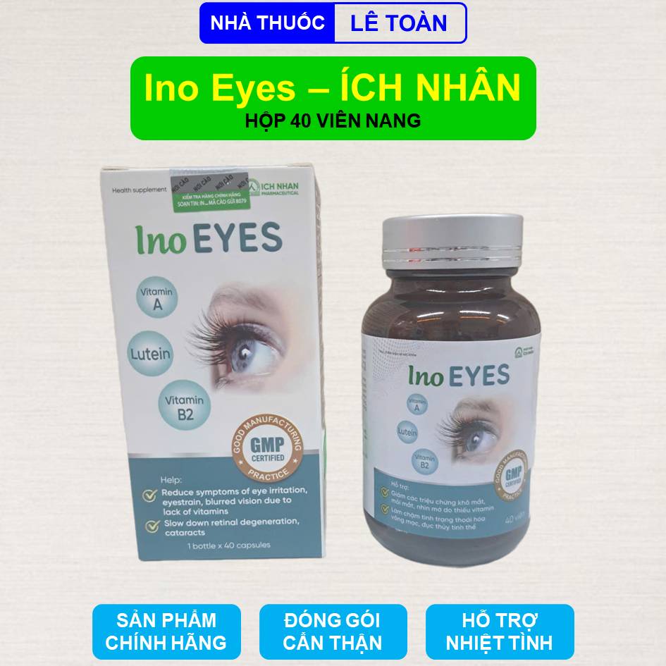 Viên uống hỗ trợ cải thiện thị lực Ino Eyes Ích Nhân hộp 40 viên