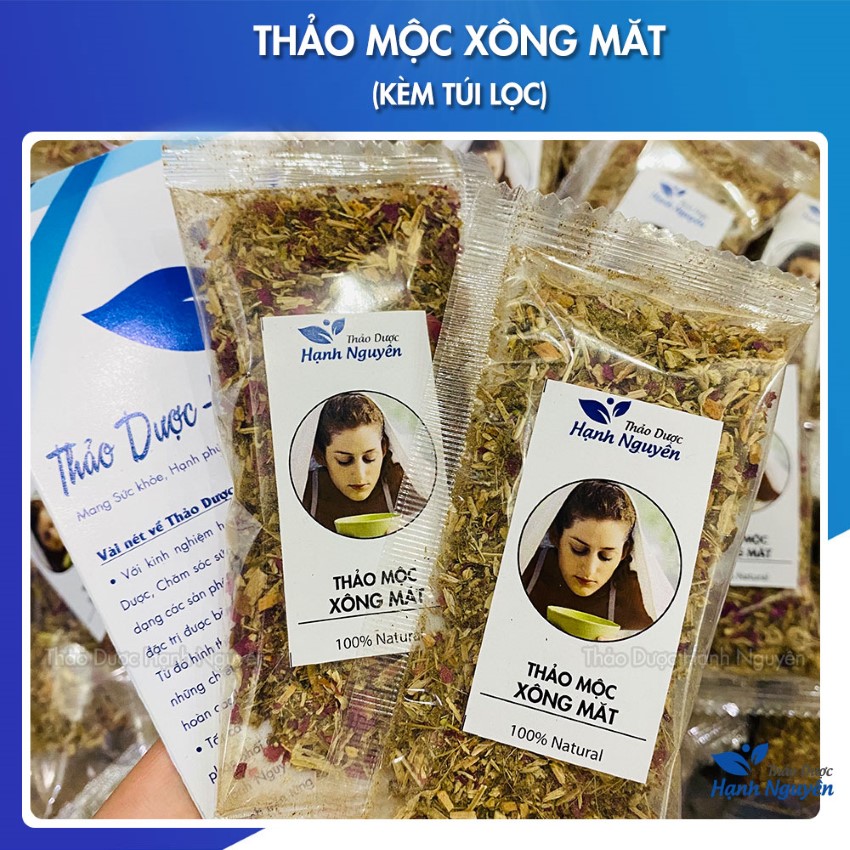 5 Gói Thảo Mộc Xông Mặt (Tặng kèm túi lọc) - Thảo dược xông mặt thải độc, làm sạch da, ngừa mụn, se khít lỗ chân lông