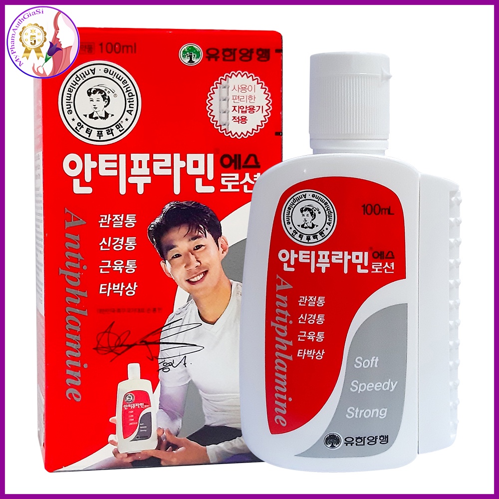 Dầu Nóng ANTIPHLAMINE Xoa Bóp Giảm Đau Nhức 100ml KOREA