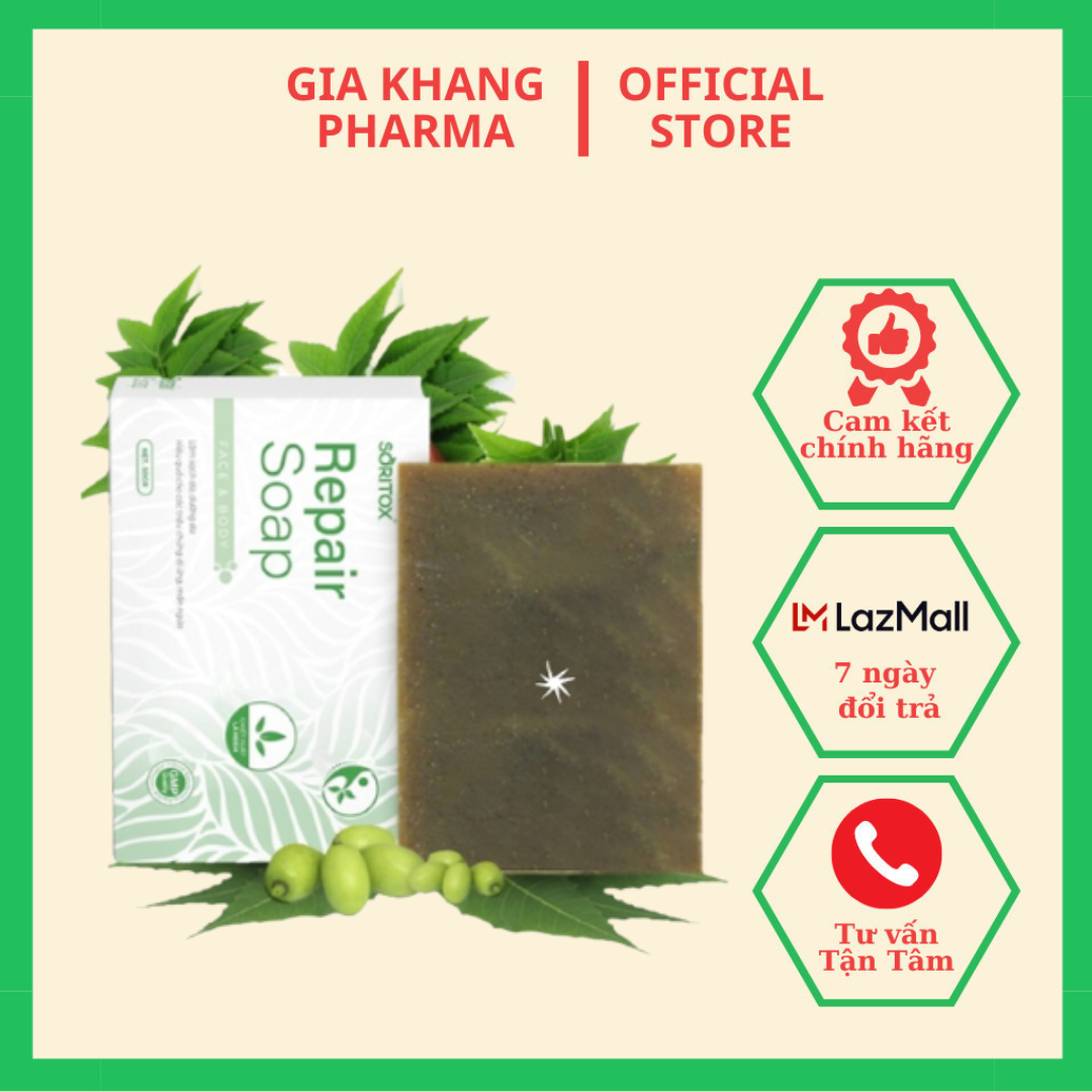 Xà Bông Thảo Mộc Soritox Soap130GR Chăm Sóc Da Giúp Sáng Da Đẹp Da