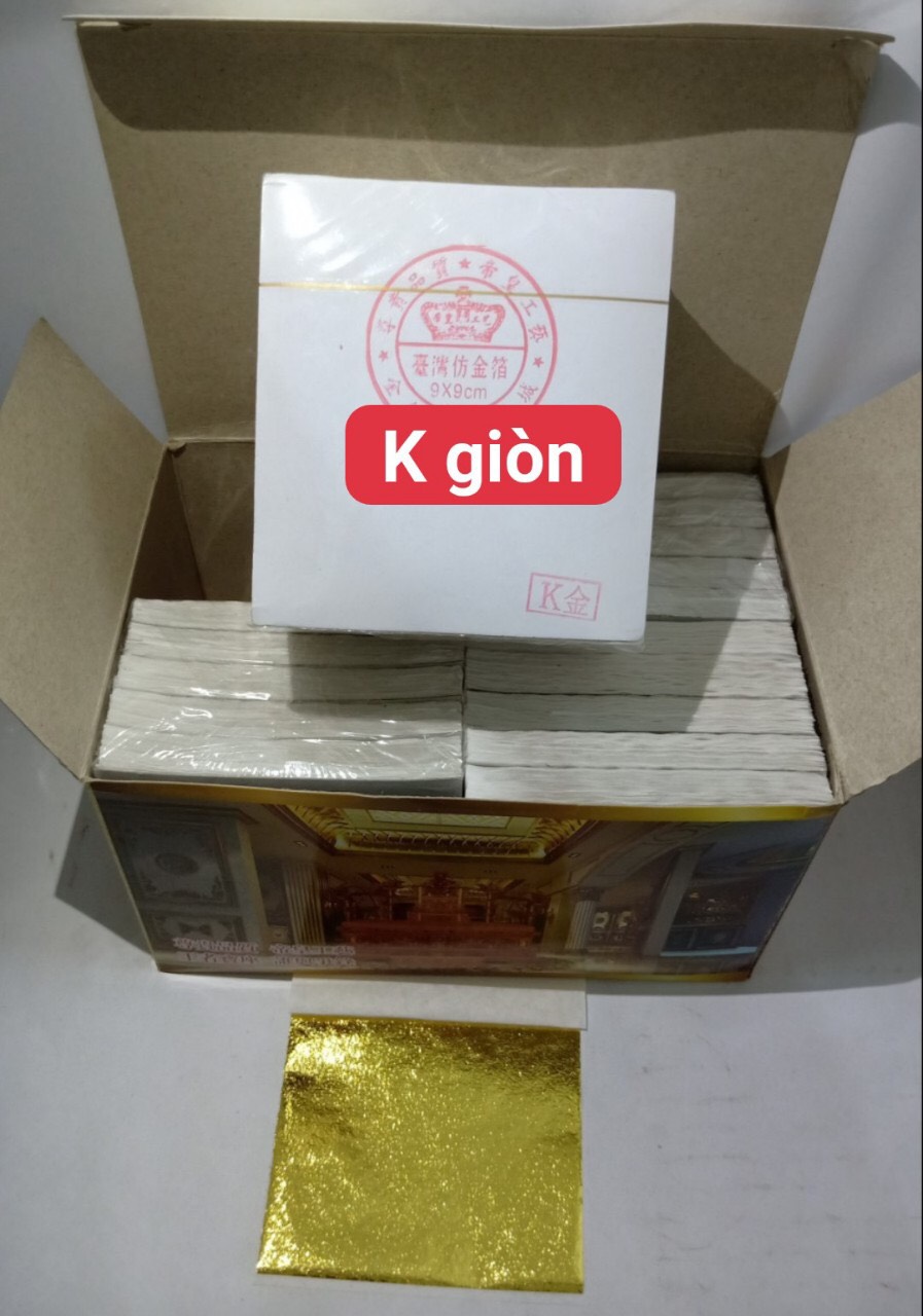 Lá vàng công nghiệp Đế Vương cao cấp Hacowa 500 lá K giòn