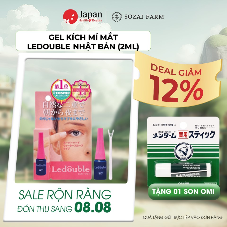 Gel kích mí mắt ledouble nhật bản