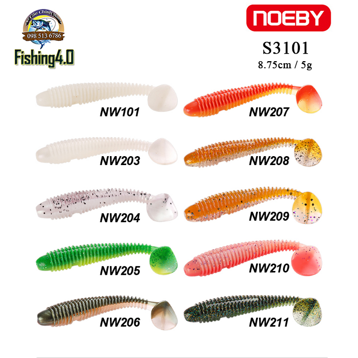 Mồi mềm câu lure NEOBY S3101 - 8.75cm/5g