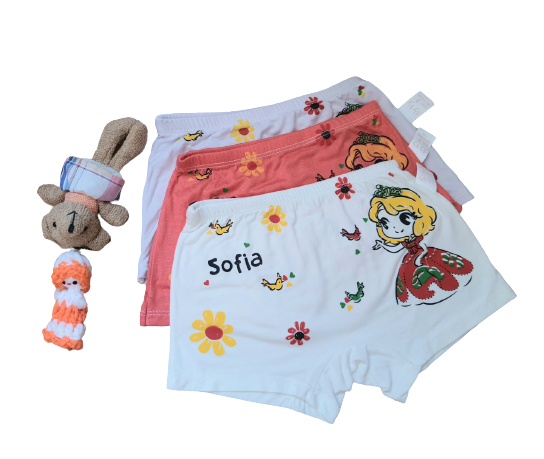 [HCM]Combo 5 quần lót bé gái vải coton lụa thoáng mát dễ chịu đủ size từ 6- 45kg - Mềm mịn mát siêu đáng yêu cho bé (Nhiều màu - Mix ngẫu nhiên)