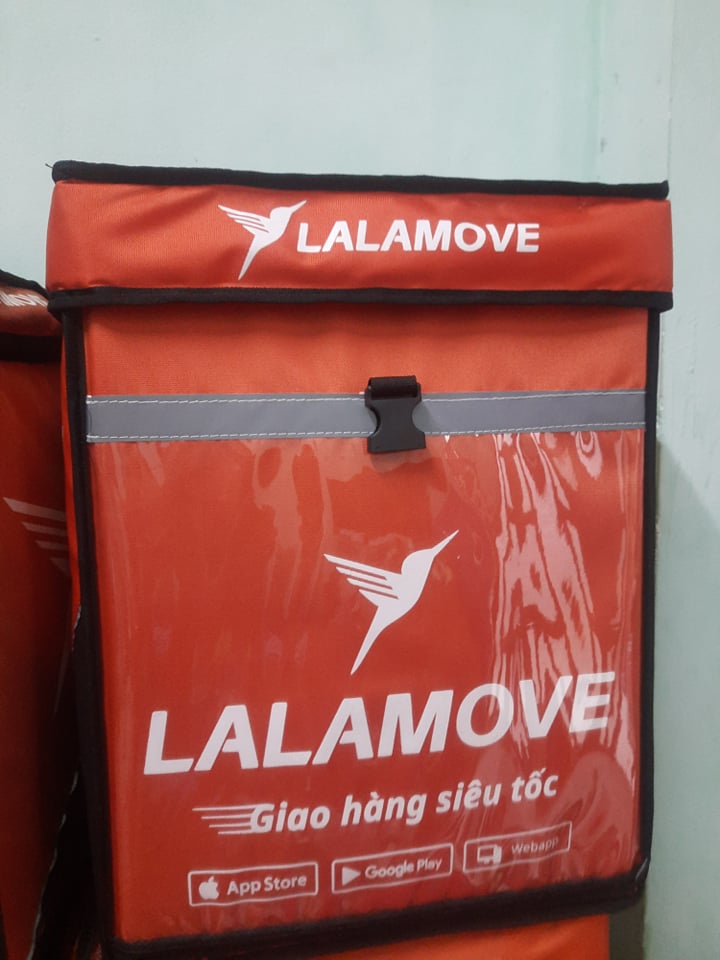 Túi balo giữ nhiệt Lalamove  như balo xin xò 25x35x45 giá 649k giảm còn 469k shop chỉ còn 1 cái