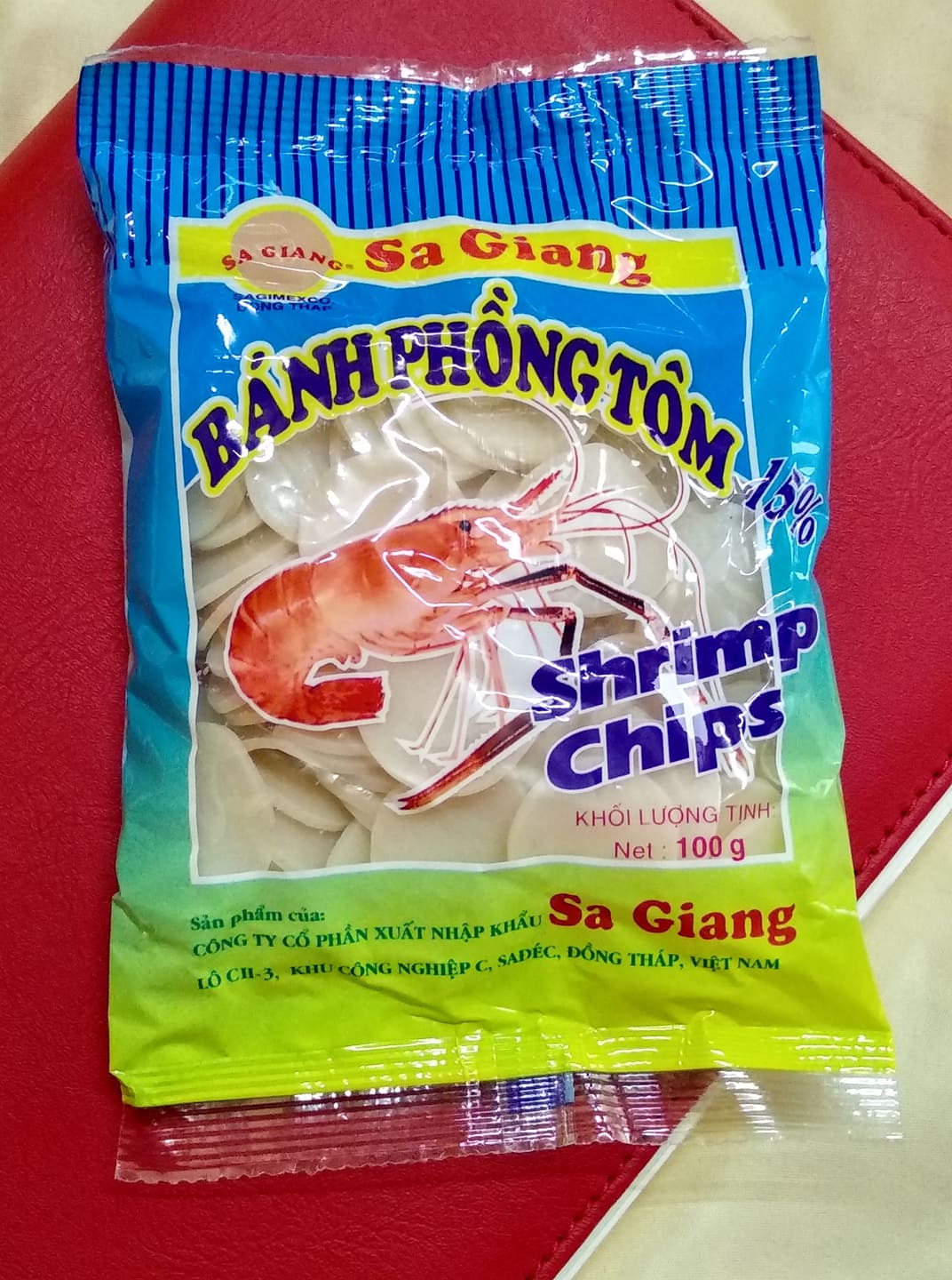 Bánh phồng tôm 15% - Sa Giang (100g)