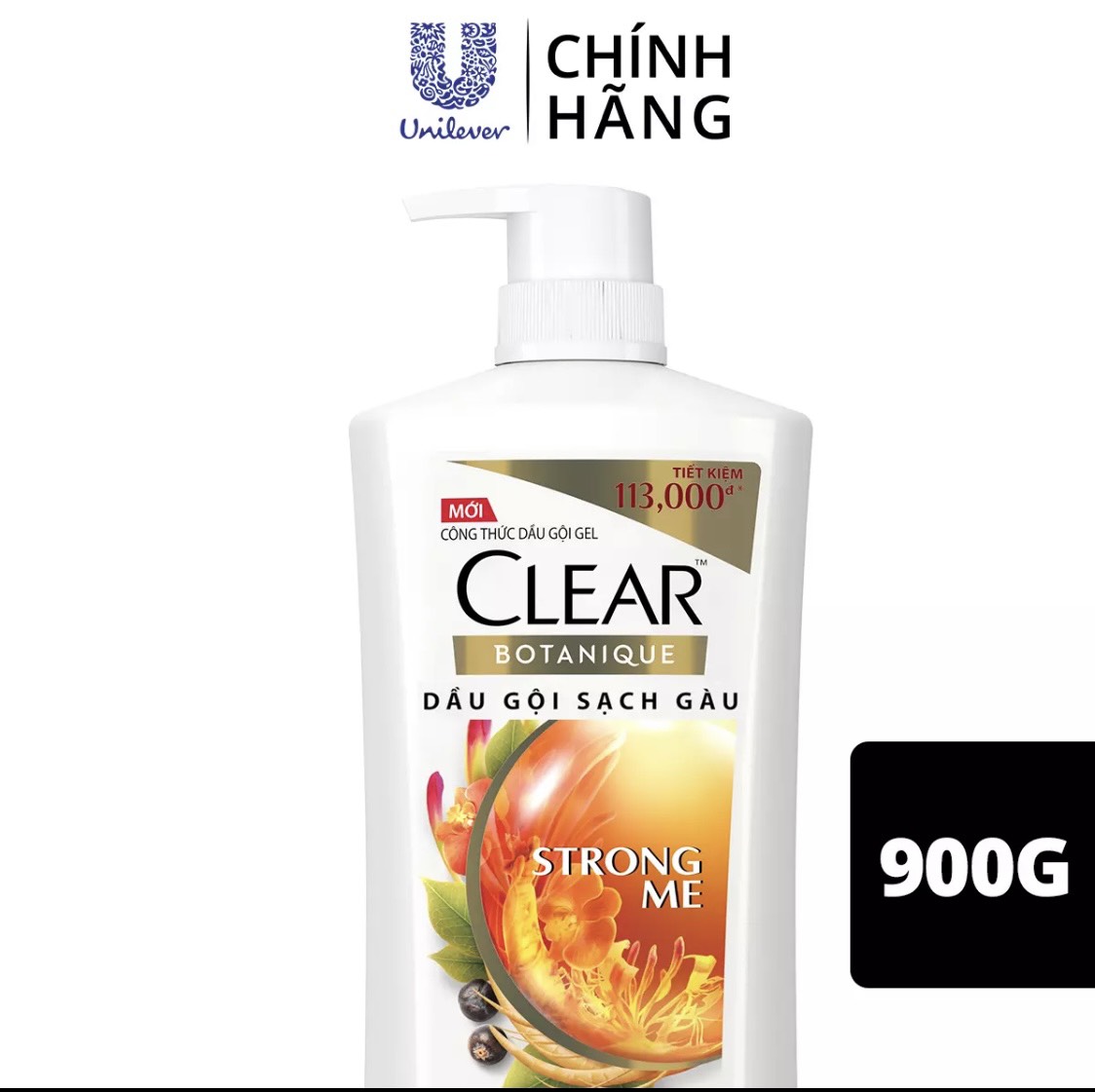 [HCM] Dầu gội đầu Clear Botanique 9 Thảo Dược Quý cho Da Đầu Yếu với 3X Sức Mạnh Đánh Bay Gàu Nhờn Ngứa 900g/650g