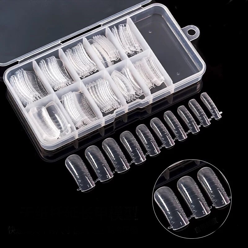 Hộp móng up Gel gôm móng giả hộp nhựa cứng