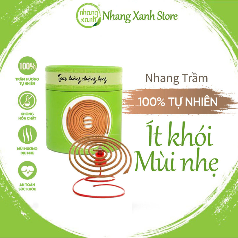 Nhang Vòng Trầm Hương 3h - Mùi hương dịu nhẹ, ít khói,, không hóa chất độc hại