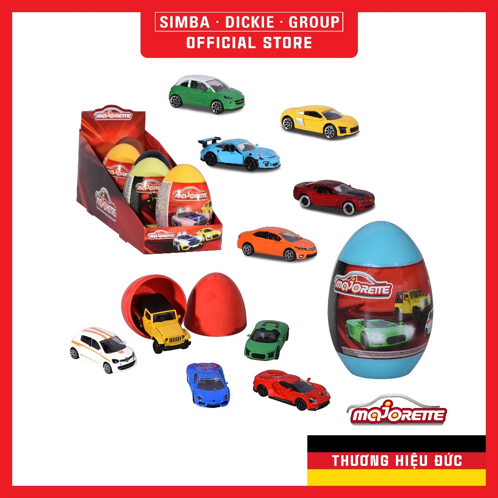 Trứng xe mô hình majorette surprise egg 212058332sth die-cast cars - simba toys vietnam