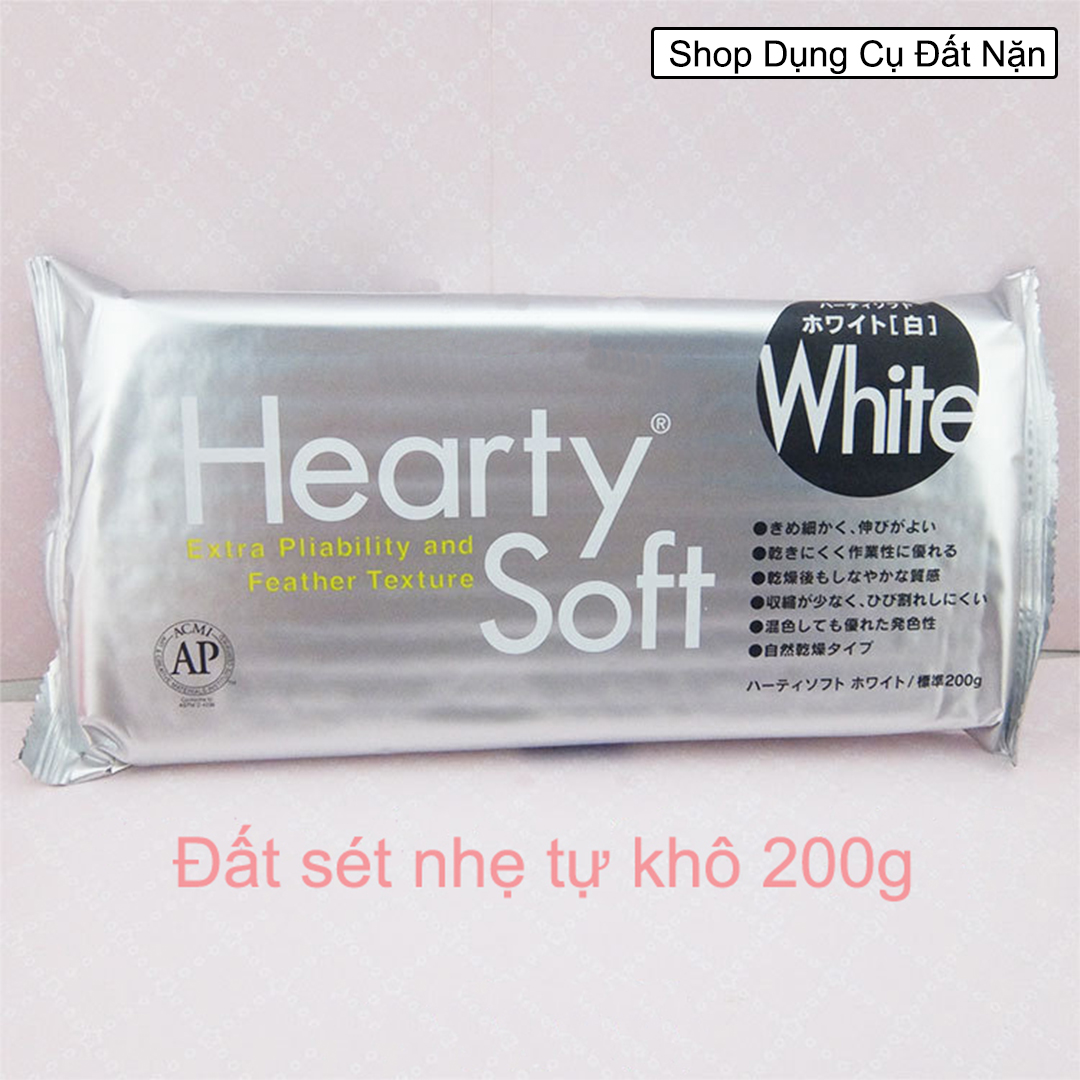 Đất sét Nhật tự khô Hearty Soft 200g