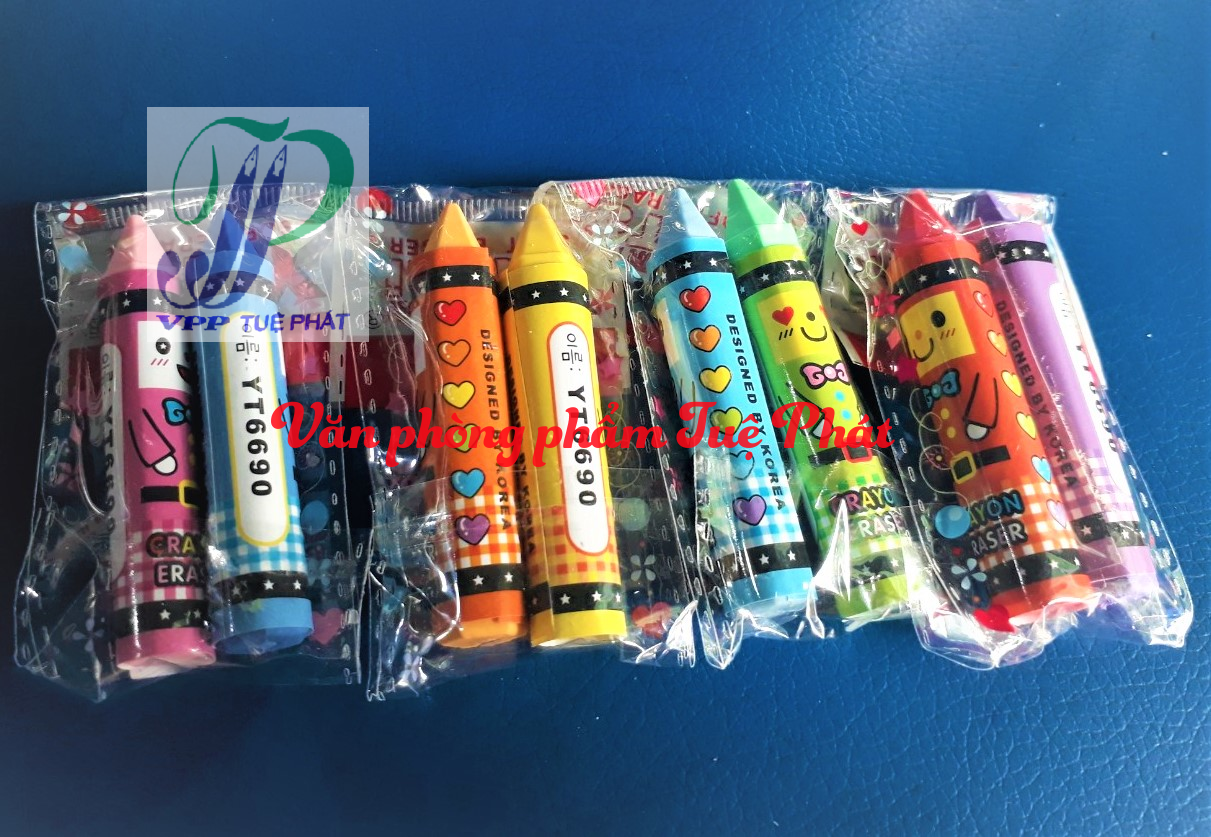 Set 5 túi gôm hình cây bút chì