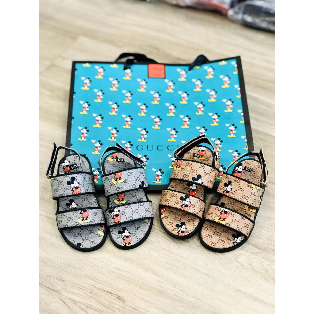 Sandal trẻ em mickey bé trai, bé gái, siêu nhẹ siêu mềm thời trang