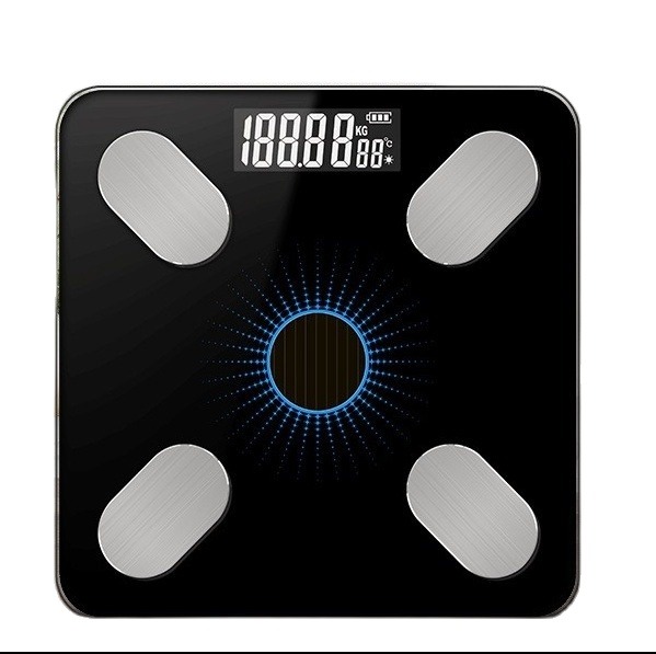 (tặng pin ) Cân Sức Khỏe Điện Tử Thông Minh Kết nối Bluetooth phân tích cơ thể ,-Cân đo độ béo, mỡ, nước -  - can suc khoe