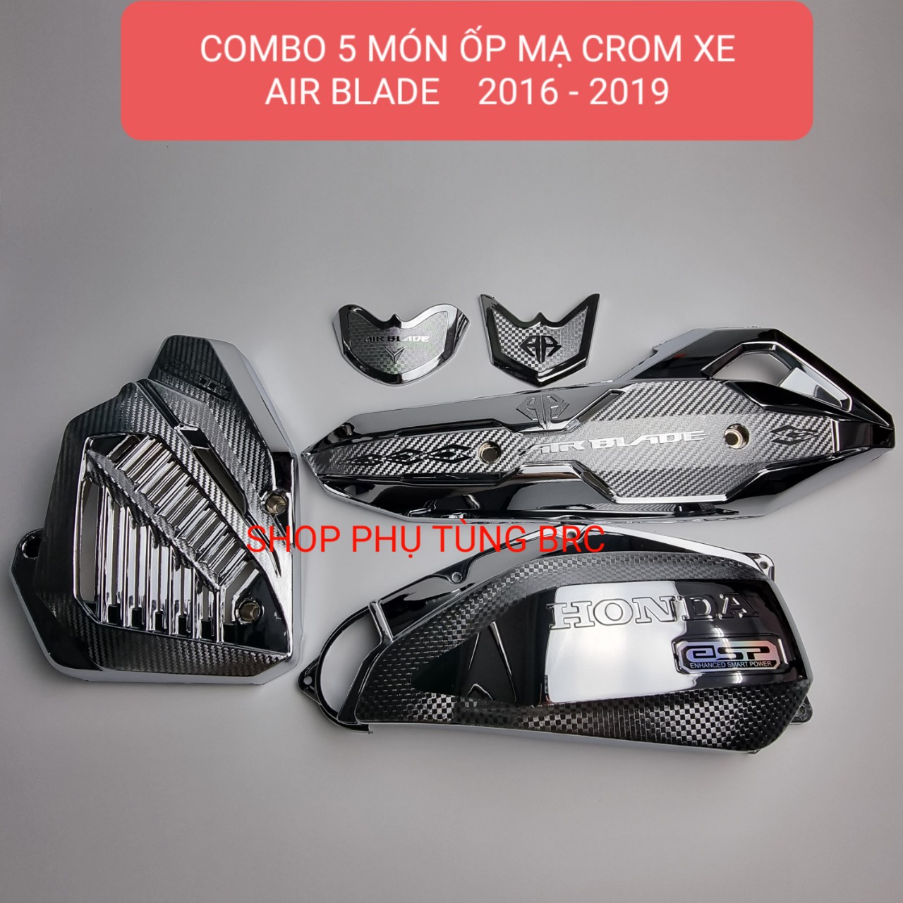 Combo siêu tiết kiệm : 5 món ốp trang trí xe AIR BLADE 2016 - 2019 - Sản Phẩm Chất Lượng, Gian Hàng Uy Tín, Giá Cả Cực Tốt, Mua Ngay.