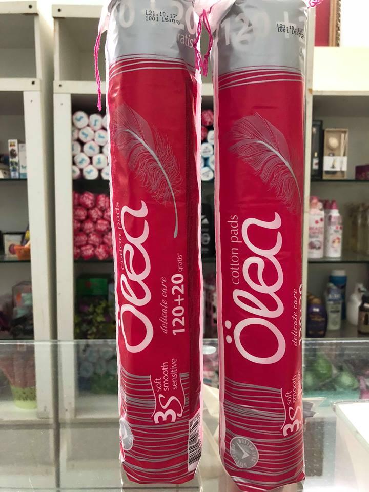 Combo 2 bịch bông tẩy trang cotton Olea Cotton Pads (Anh) 120 + 20 miếng