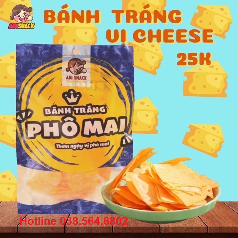 Combo 5 túi bánh tráng abi 5 vị - chính hãng không chất bảo quản