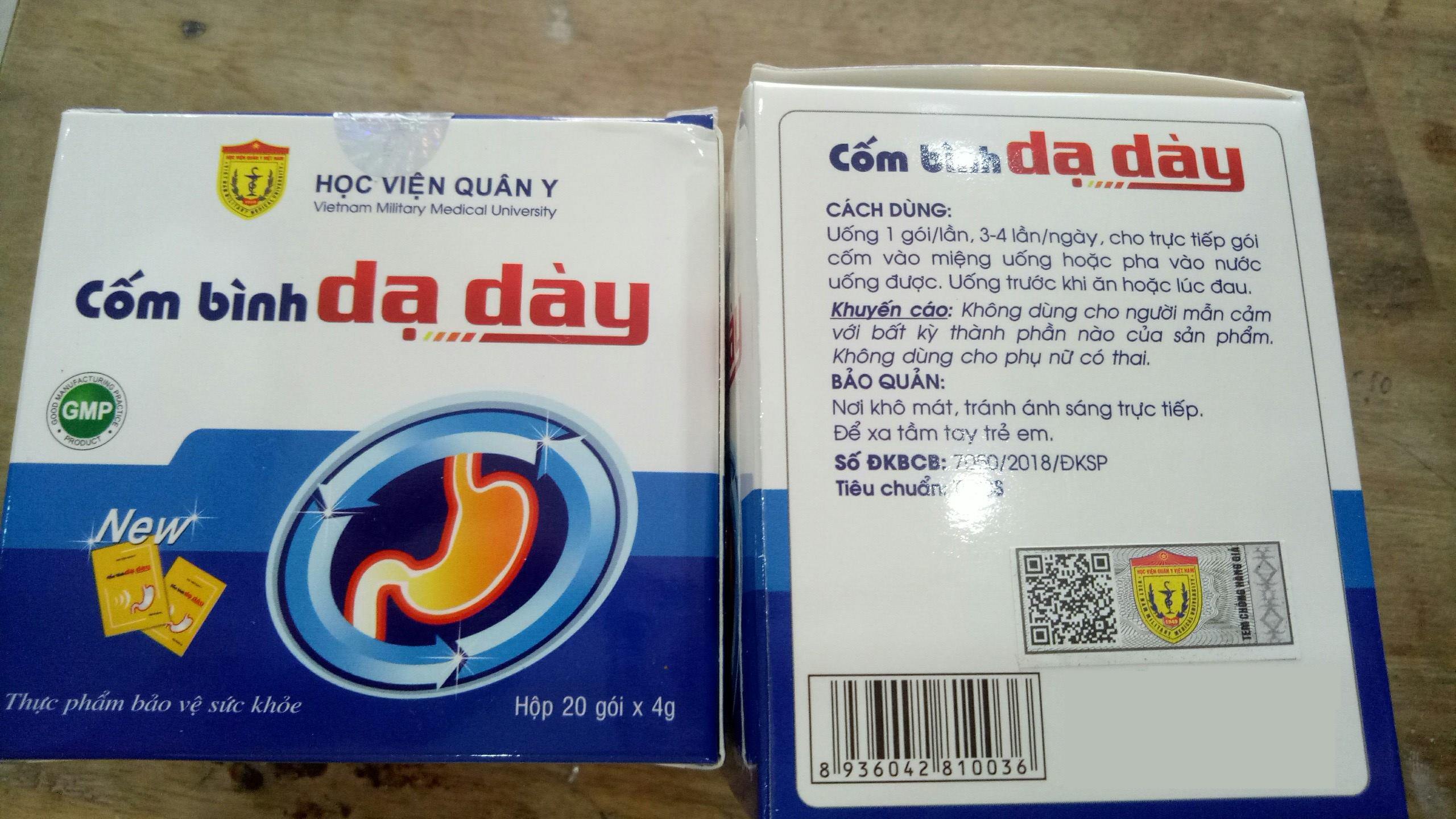 Cốm bình dạ dày học viện quân y hộp 20 gói