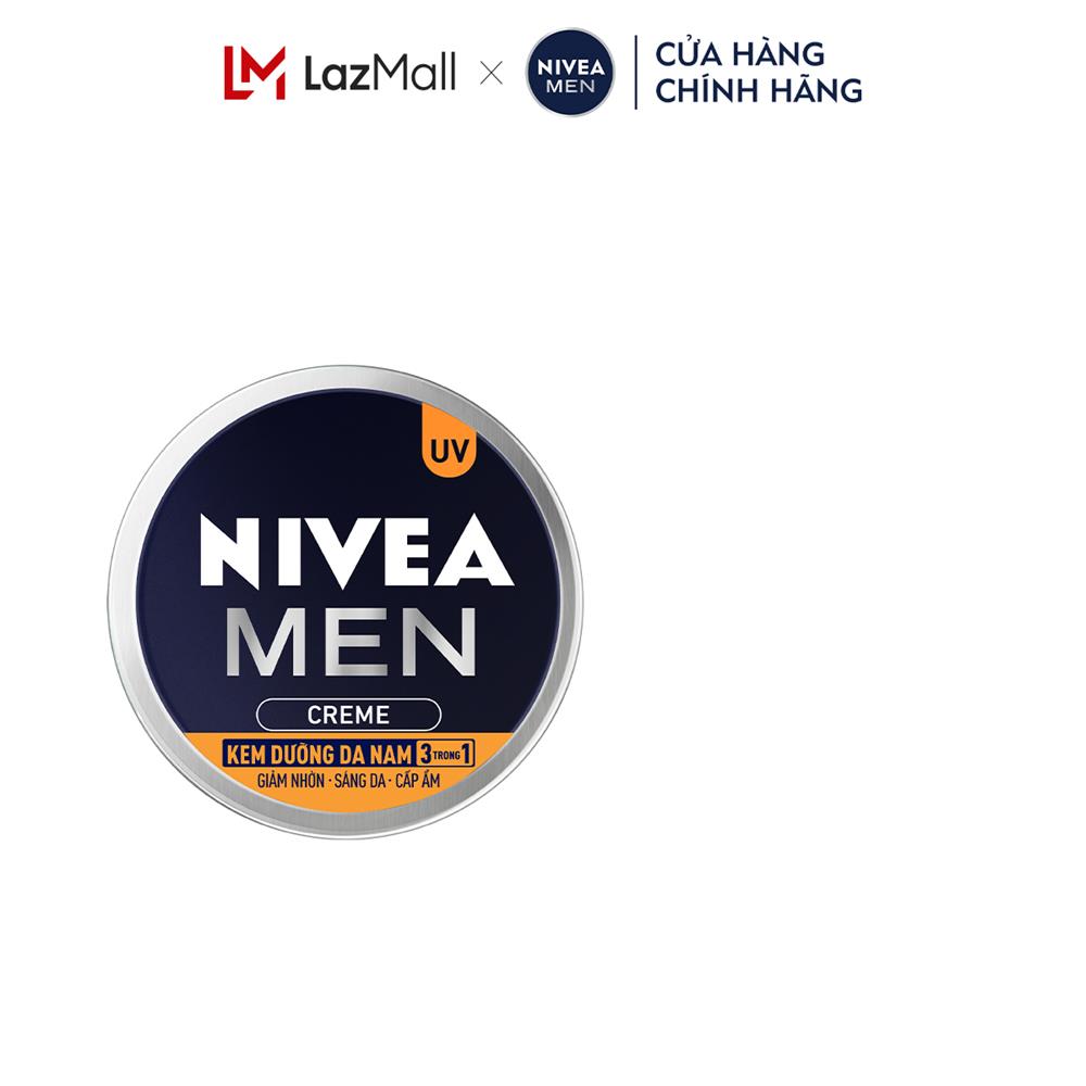 Kem dưỡng da nam nivea men creme 3in1 giúp giảm nhờn sáng da cấp ẩm