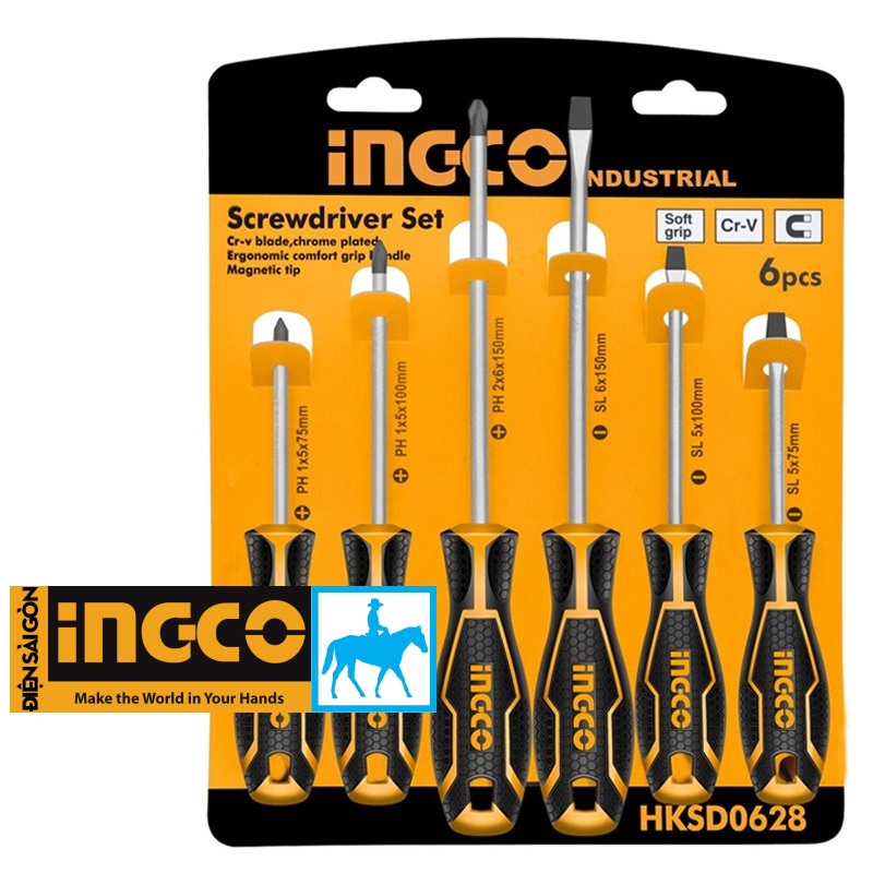 Bộ 6 cây tuốc nơ vít bake thép cr-v ingco hksd0628 tht250606