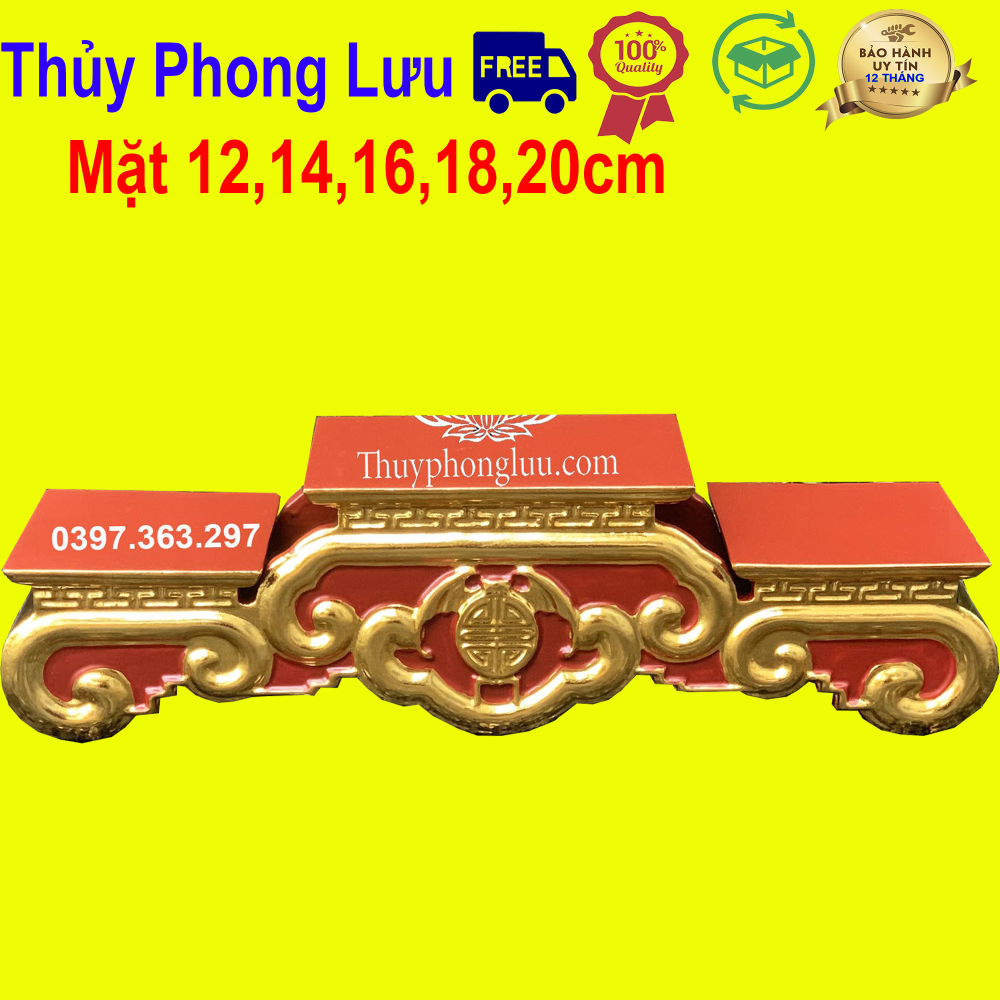 Tam sơn buc tam cấp đế kê bát hương thờ gỗ mít