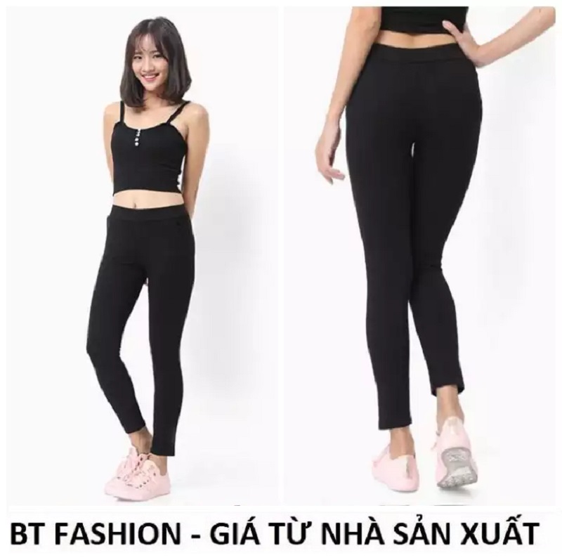 Quần Dài Nữ Thun Ôm Legging Thể Thao Thời Trang Hàn Quốc - BT Fashion (Trơn-02)