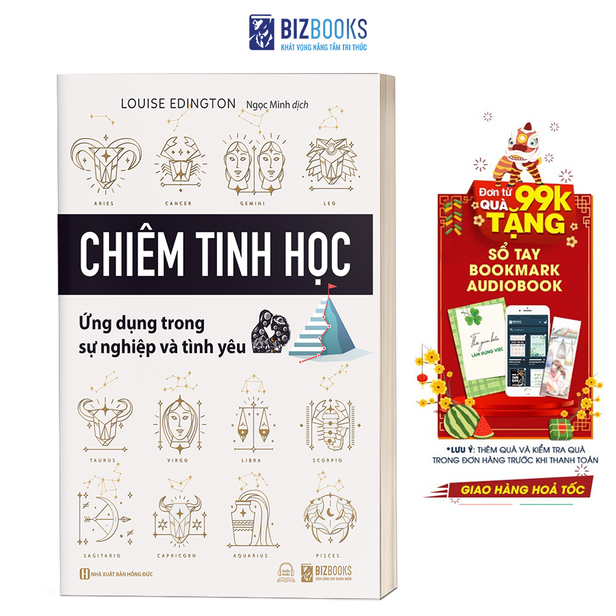 Sách - Chiêm Tinh Học Ứng Dụng Trong Sự Nghiệp Và Tình Yêu - Bizbooks TẶNG kèm SÁCH NÓI và BOOKMARK