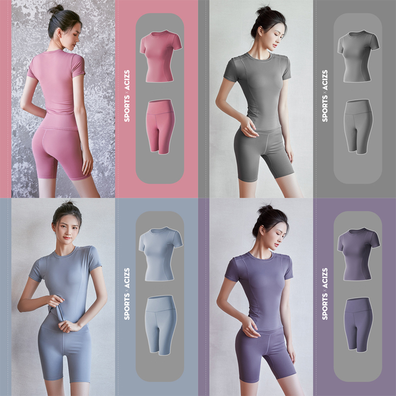Bộ đồ tập Gym - Set quần lửng + áo tay ngắn