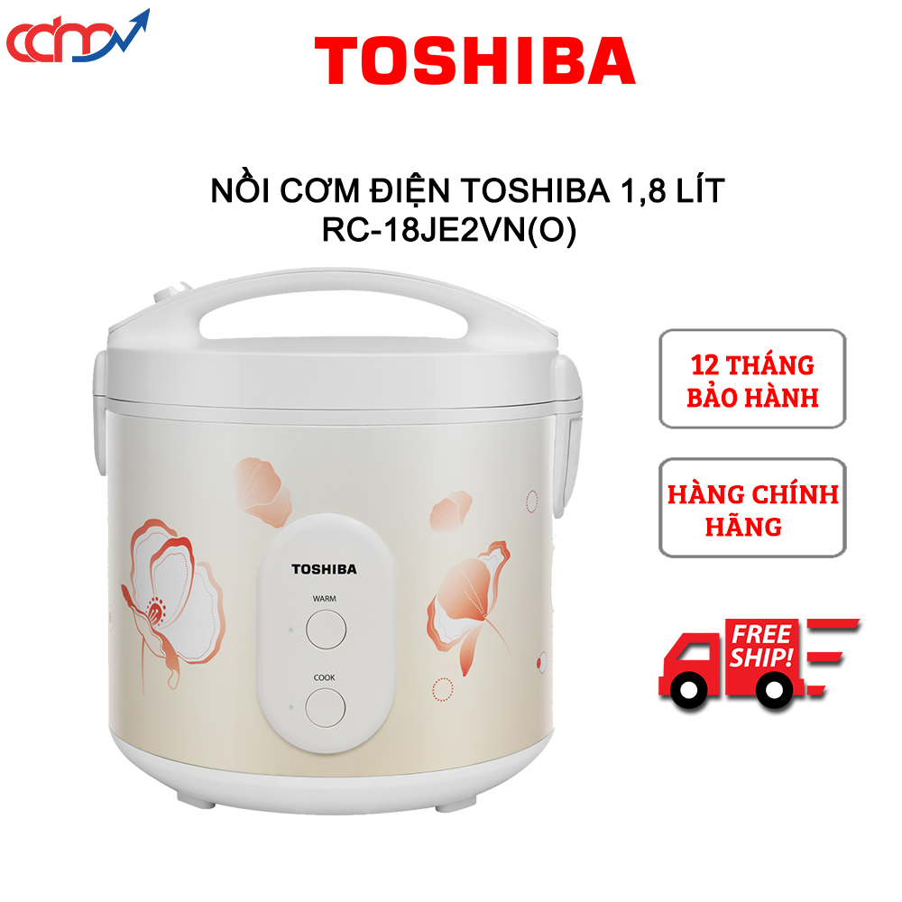 Nồi cơm điện toshiba 1,8 lít rc-18je2vn - hàng chính hãng 2021, bán chạy nhất thị trường