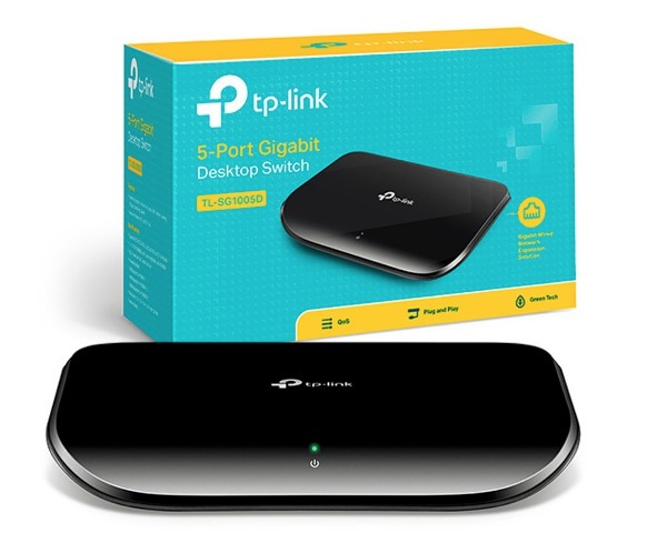 Switch 5 Cổng Gigabit TP-Link, bộ chia mạng cổng 1GB tốc độ cao