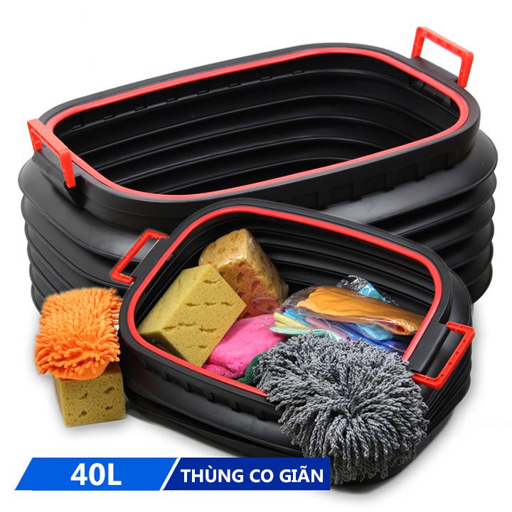Thùng đựng đồ cốp sau ô tô loại 40 lít có nắp đậy