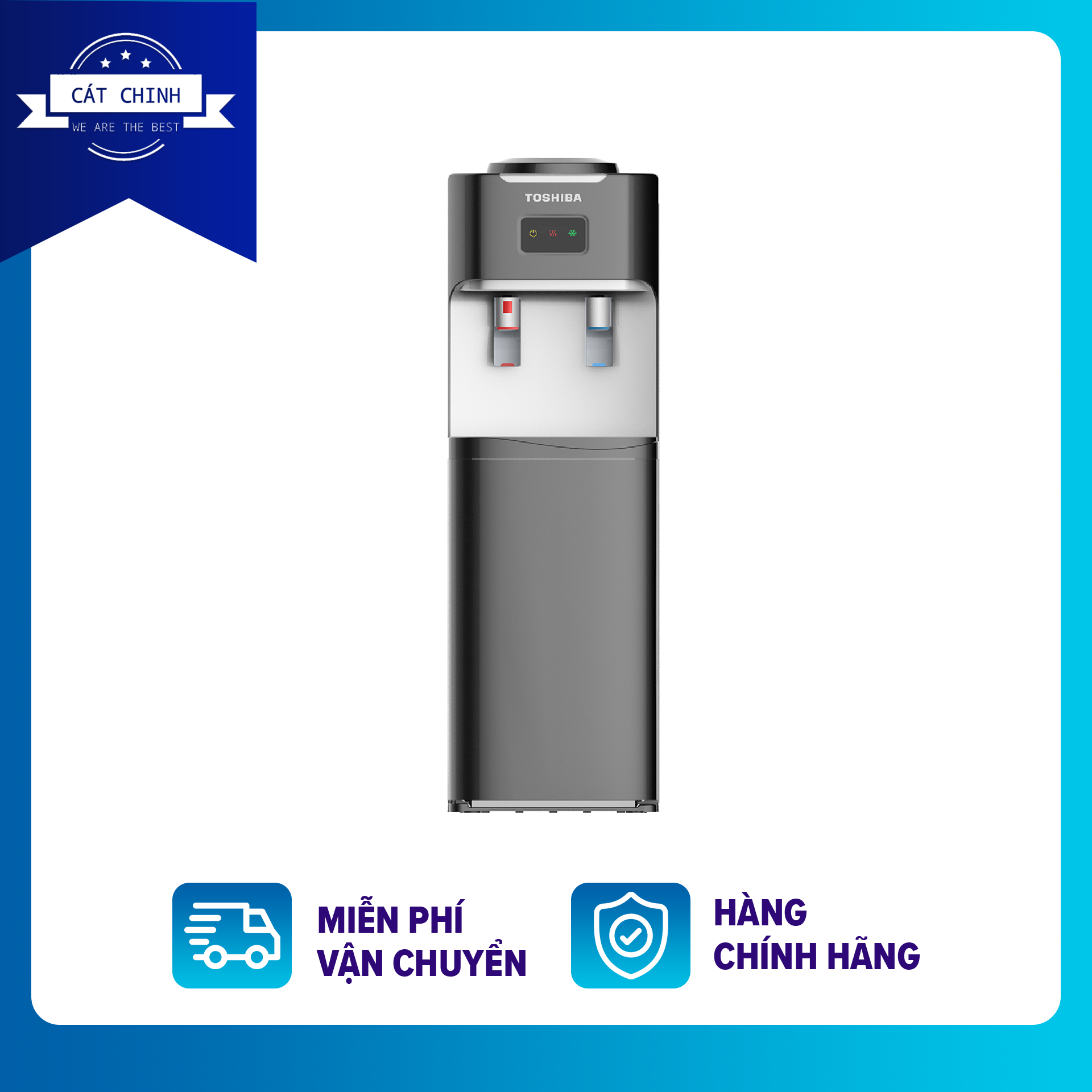 [Trả góp 0%]Cây nước nóng lạnh Toshiba RWF-W1664TV(K1) Công suấtLạnh: 120W Công suất làm nóng:420W Dung tích bình lạnh:3L bình nóng:1L Hệ thống làm lạnh thông minh tiết kiệm điện hơn Vòi nước nóng thiết kế khóa an toàn- Bảo hành 12 tháng