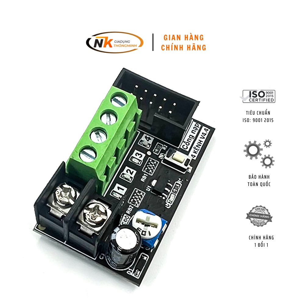 Mạch điều khiển led vẫy 4 kênh 6a nk v4.4