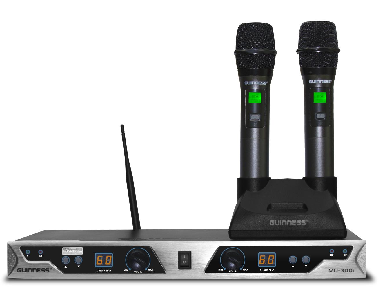 Micro không dây guinness mu-300i