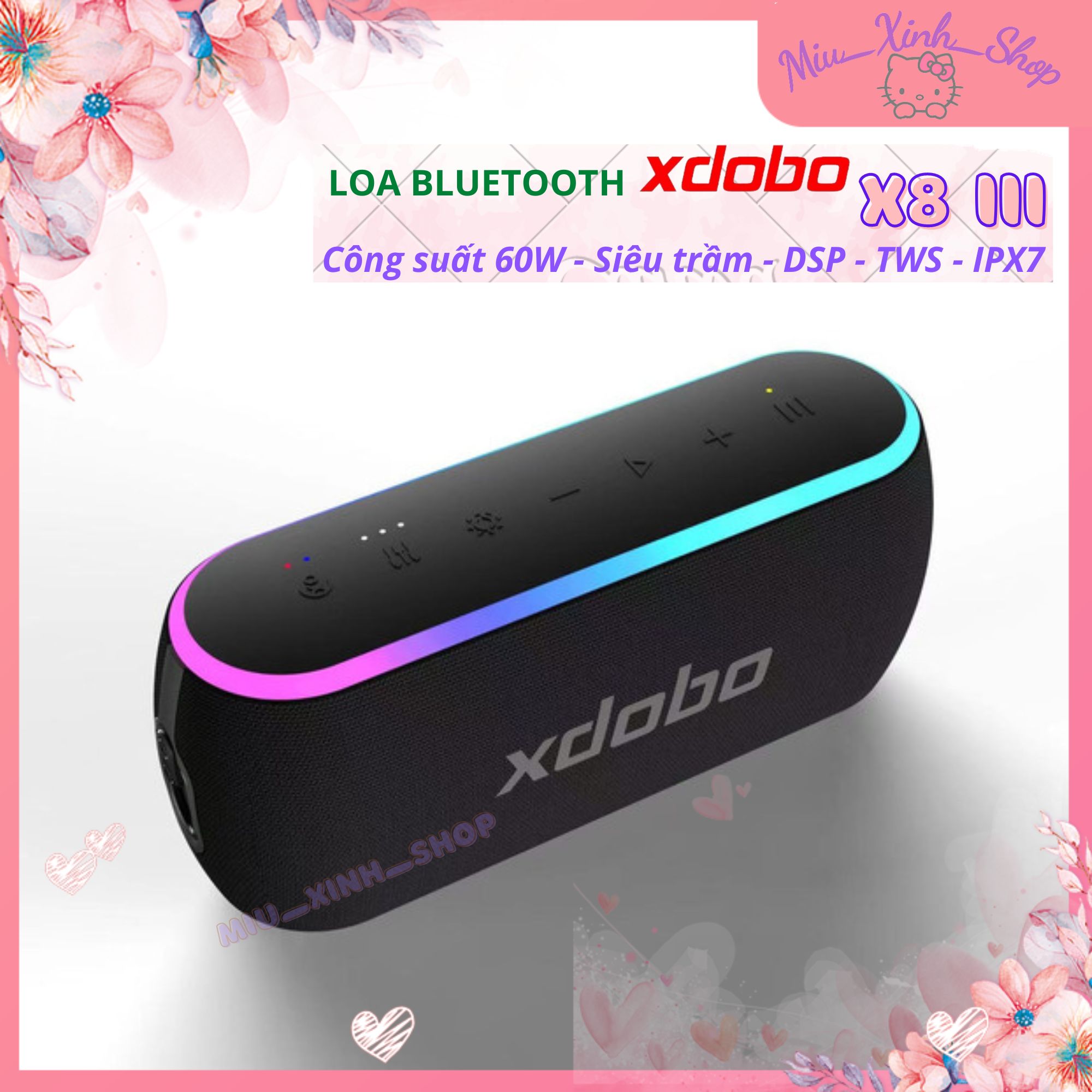 Loa Bluetooth Chính hãng Xdobo X8 III 60W Siêu Trầm hay hơn Tronsmart T6 Pro plus T7  Element Force 