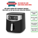 Nồi chiên không dầu Sunhouse SHD4062 - Nồi chiên dung tích 6 lít, Thiết kế hiện đại, Giảm đến 80% lượng chất béo, Lớp chống dính Whitford (USA) siêu bền, an toàn tuyệt đối, Công suất 1600W, Bảo hành 12 tháng