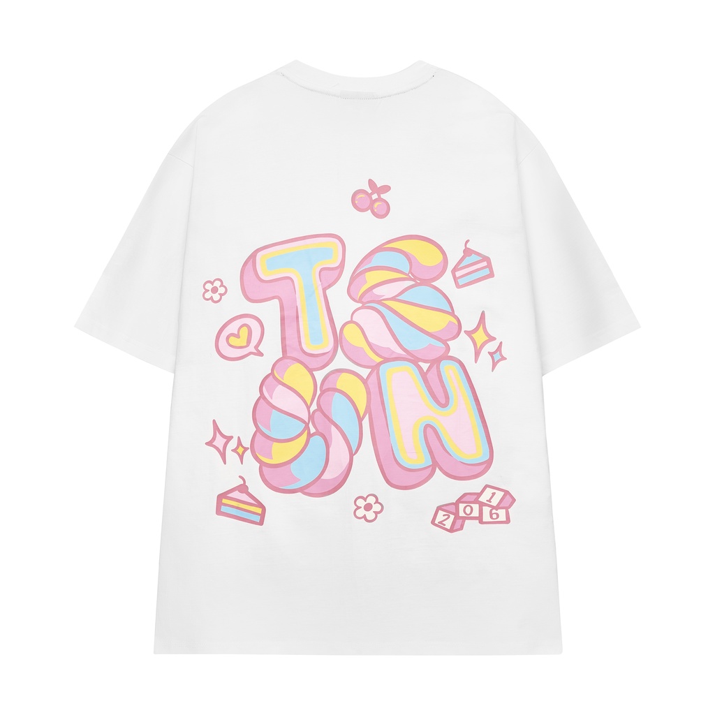 Áo thun tsun marshmallow tee - white - unisex