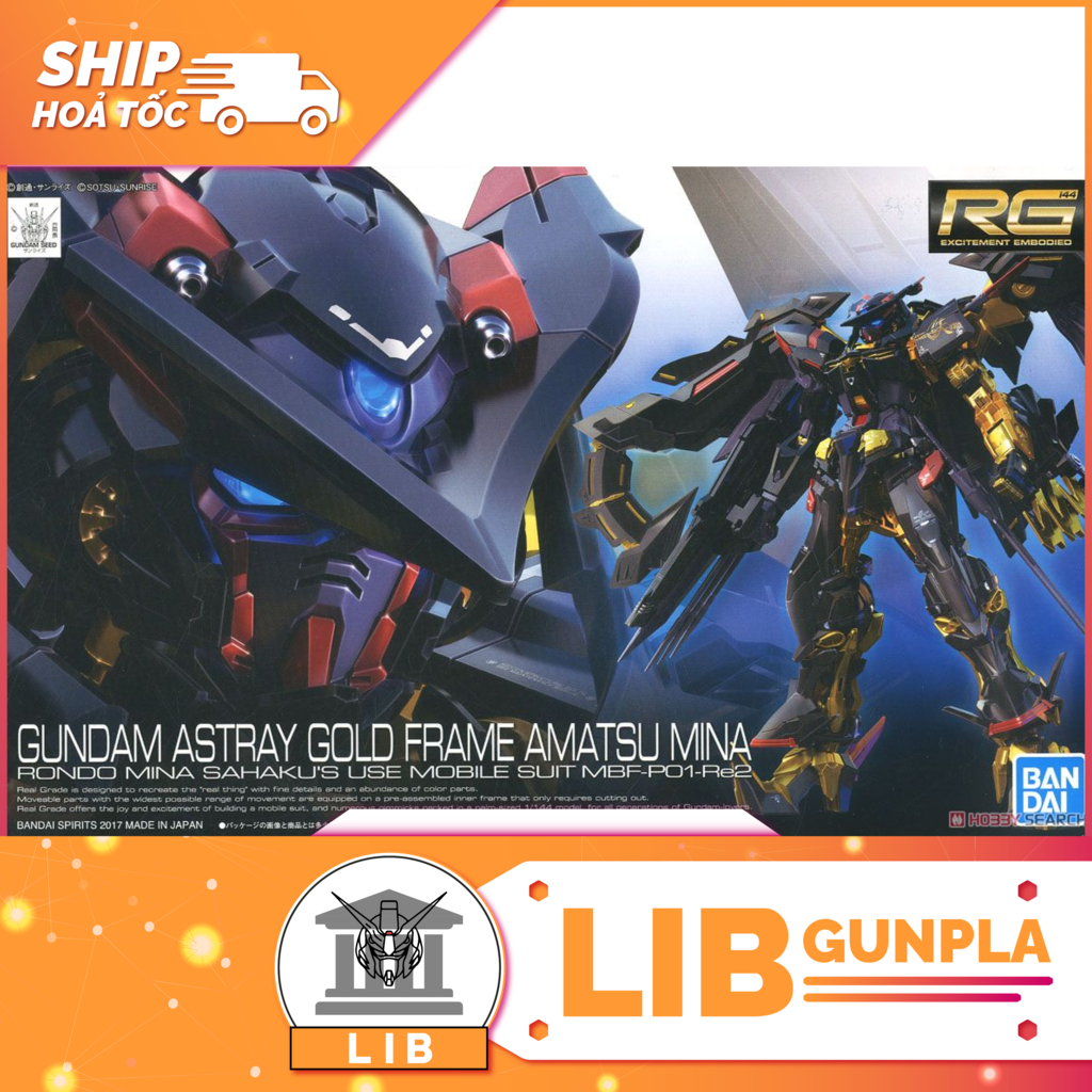 Mô hình lắp ráp Gundam RG Gundam Astray Goldframe Amatsu Mina