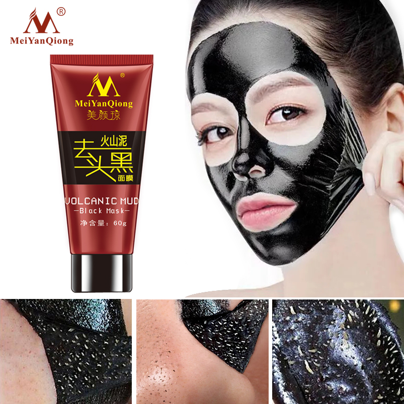 MeiYanQiong Mặt nạ núi lửa kiềm dầu loại bỏ mụn đầu đen làm sạch da mặt - INTL