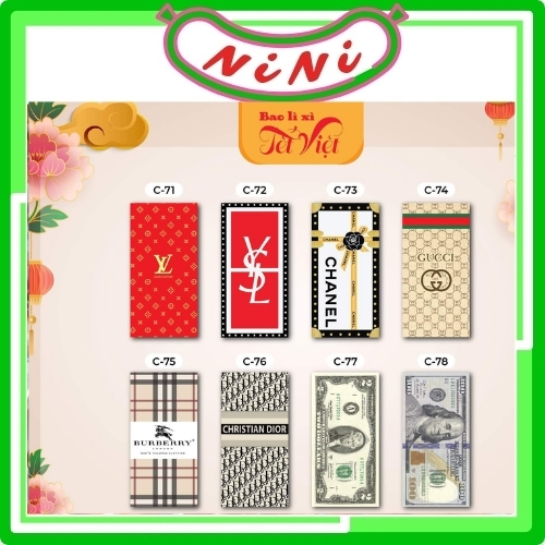 Bao Lì Xì Tết 2022 NiNi ( 10 cái ) Bao Lì Xì Độc Lạ Đẹp Kute Dễ Thương Hình Con Cọp Các Kiểu