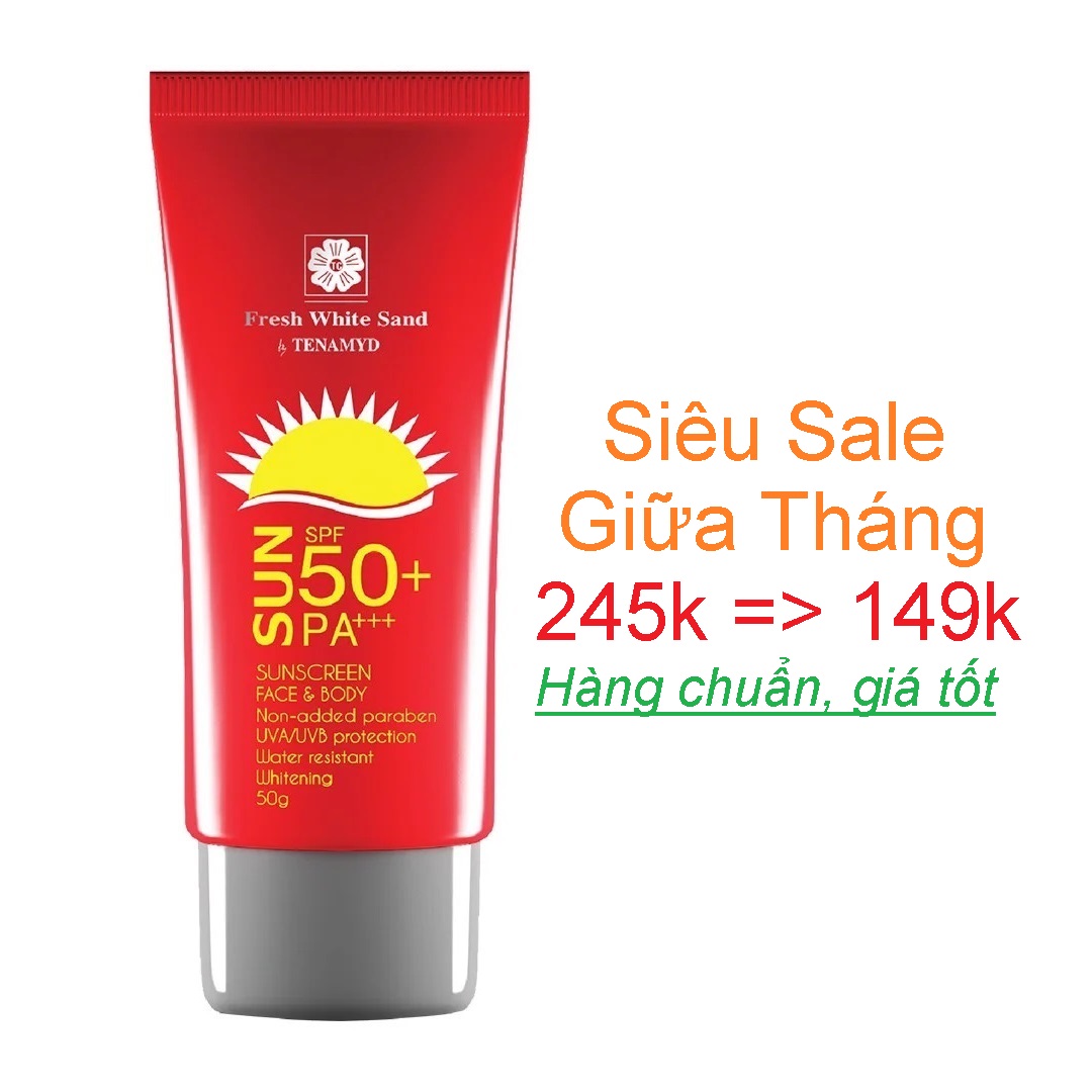 [Hàng Mới Về ] Kem siêu chống nắng dưỡng trắng da Fresh White Sand Tenamyd Dasuns Creen SPF 50