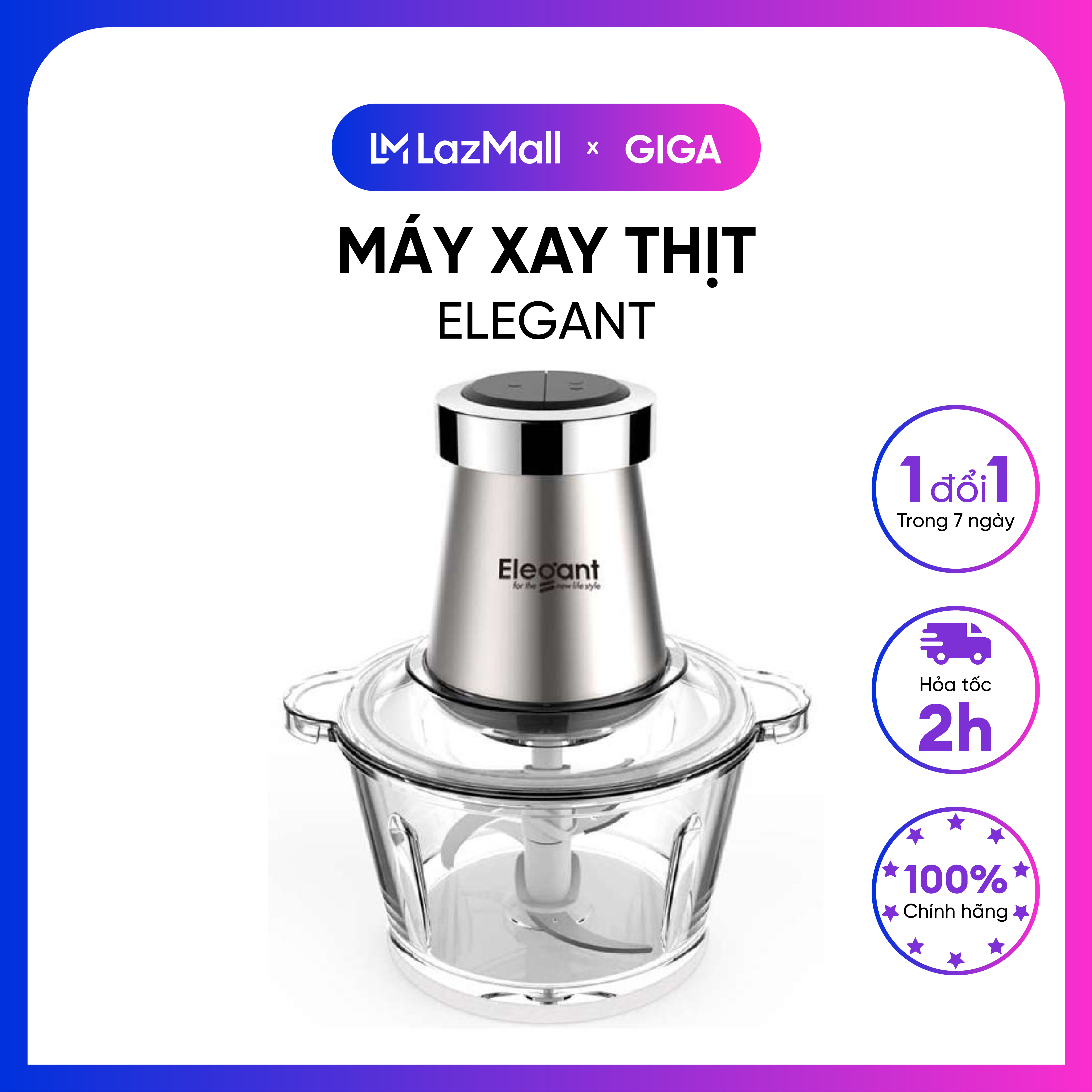 Máy xay thịt đa năng Elegant FC-J08