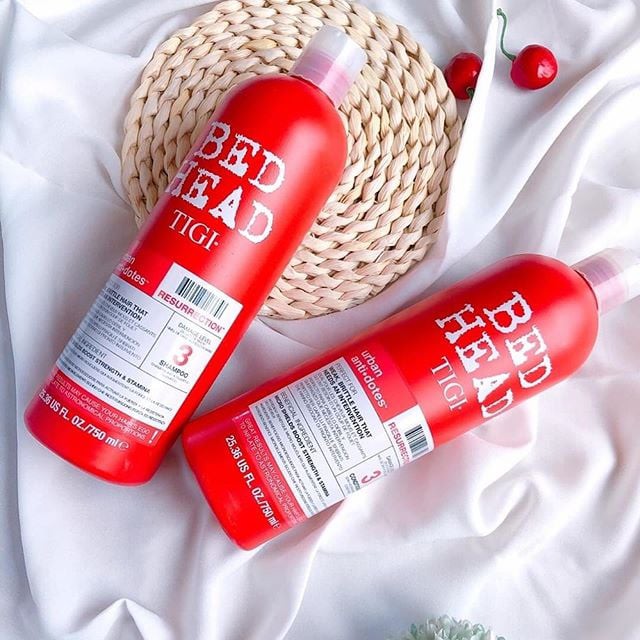 dầu gội xả TIGI Đỏ Bed Head phục hồi hư tổn  cấp độ 3 750ml