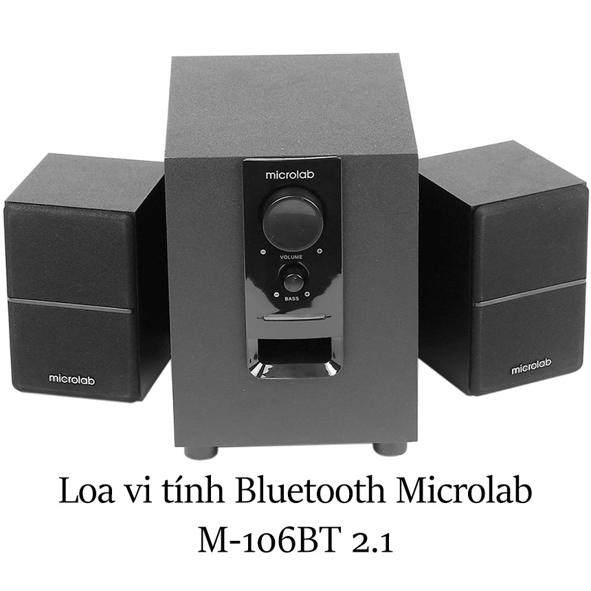 ( HOT ) Loa  bán Chạy, Loa Vi Tính , Loa Máy Tính Đầu Thu, Loa Vi Tính Bluetooth Microlab M-106BT 2.1, Loa Ngoài, Loa Vừa Kết Nối Không Dây Bluetooth Nhanh Vừa Kết Nối Có Dây Với Điện Thoại, Máy Tính, Laptop, PC,TV, Máy Tính Bảng Hiện Đại