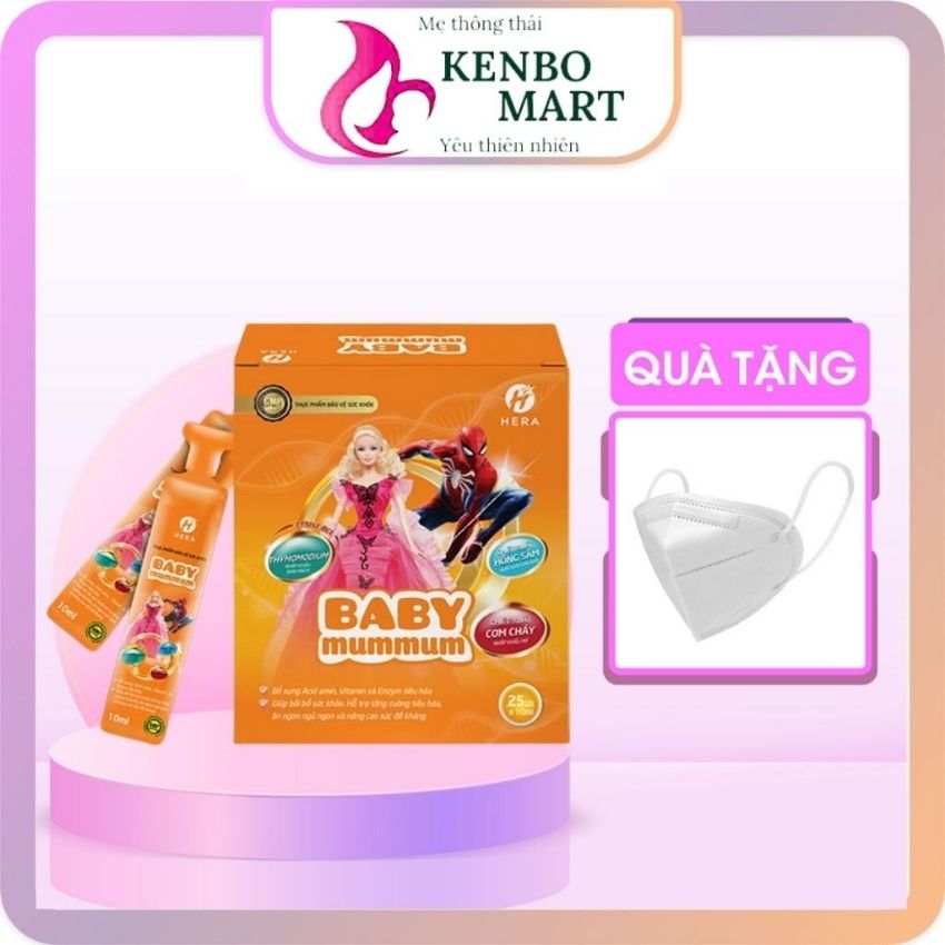 Siro ăn ngon cho bé biếng ăn tăng cân ngủ ngon tiêu hóa tốt Baby Mummum HERA chính hãng dùng được cho người lớn - KENBO MART