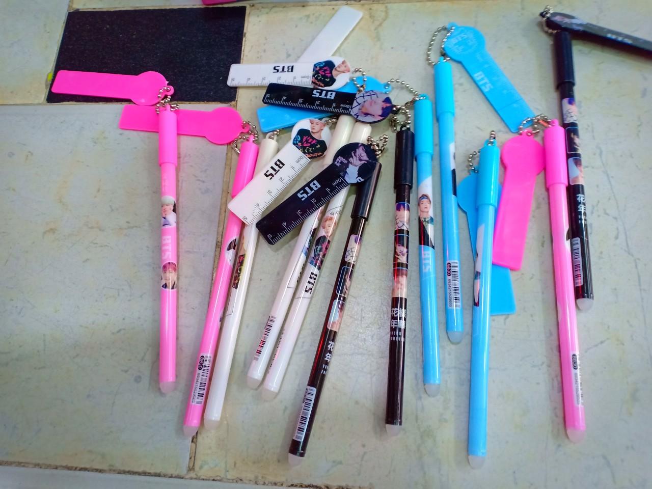 COMBO 2  BÚT MỰC XANH BTS